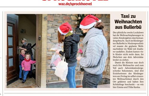 Kiga Bullerbü Blog Weihnachtstaxi